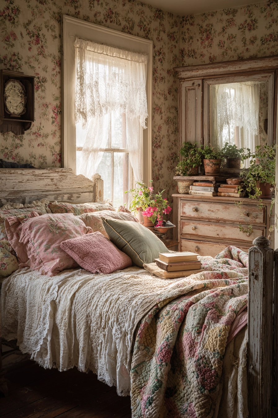 vintage cottage bedroom 3