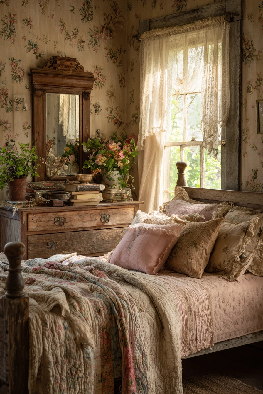 vintage cottage bedroom 4