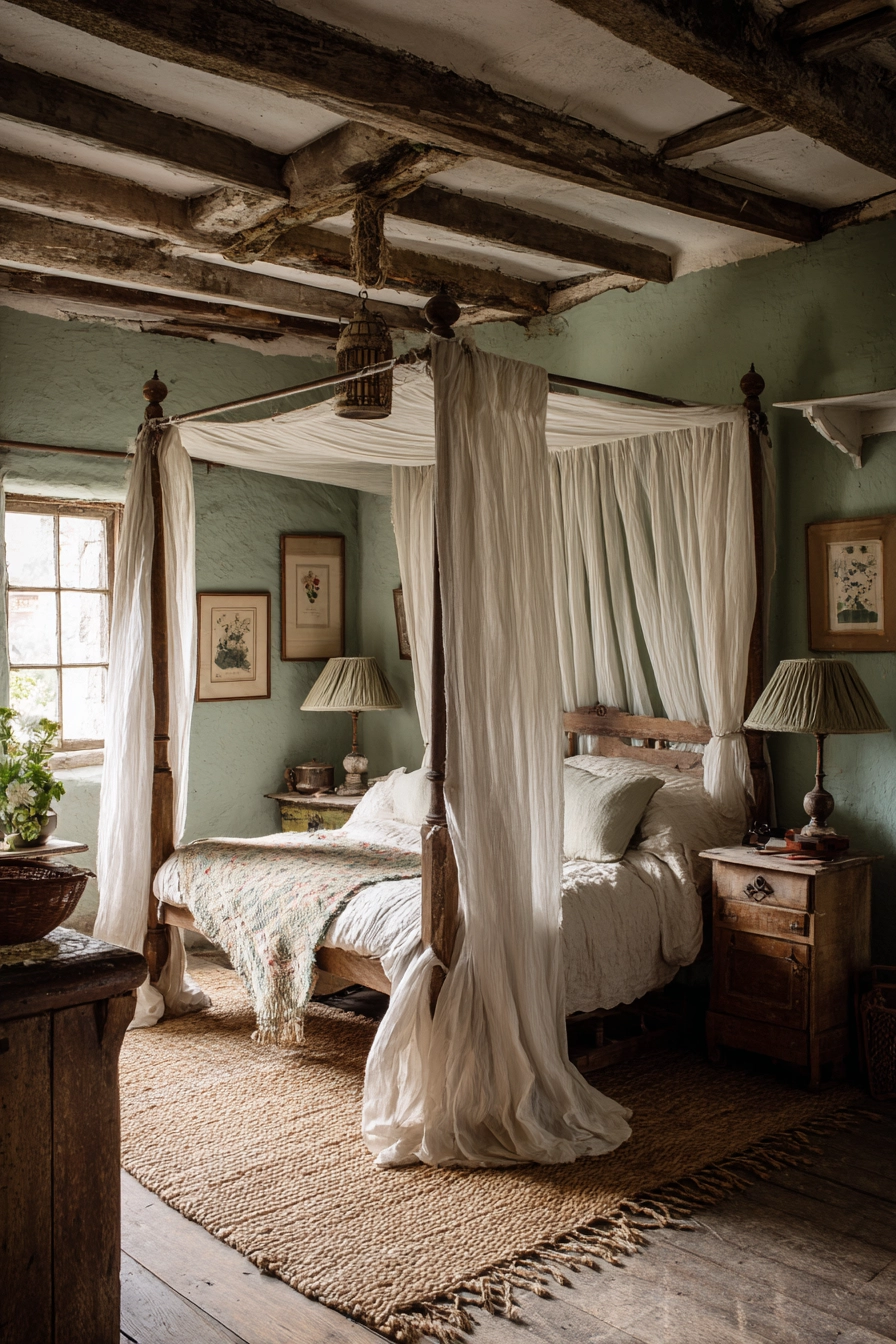 vintage cottage bedroom 8