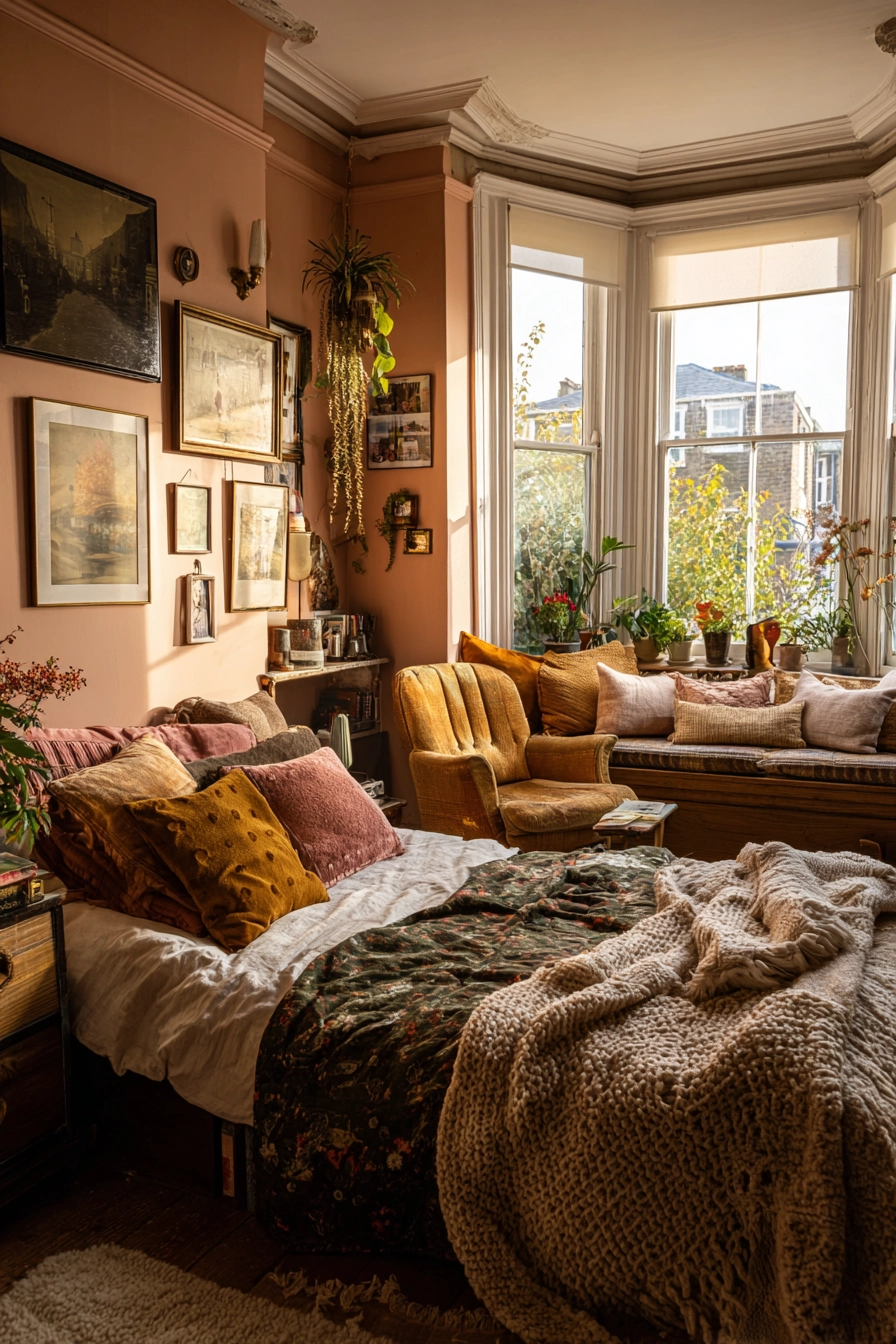 vintage eclectic bedroom 10