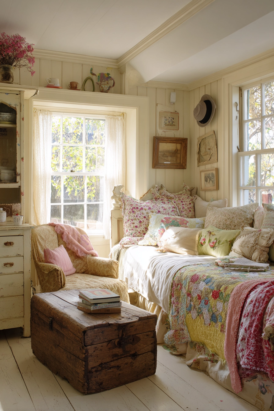 vintage eclectic bedroom 18