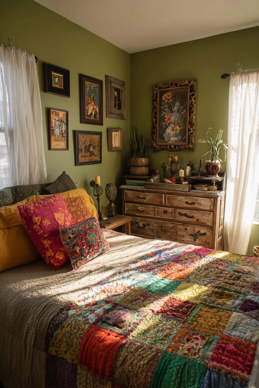vintage eclectic bedroom 3