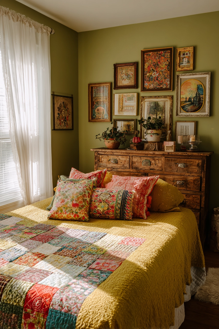 vintage eclectic bedroom 4