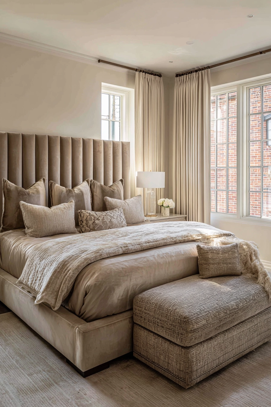 warm beige bedroom 16