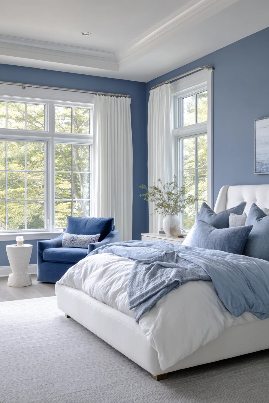 white and blue bedroom 3