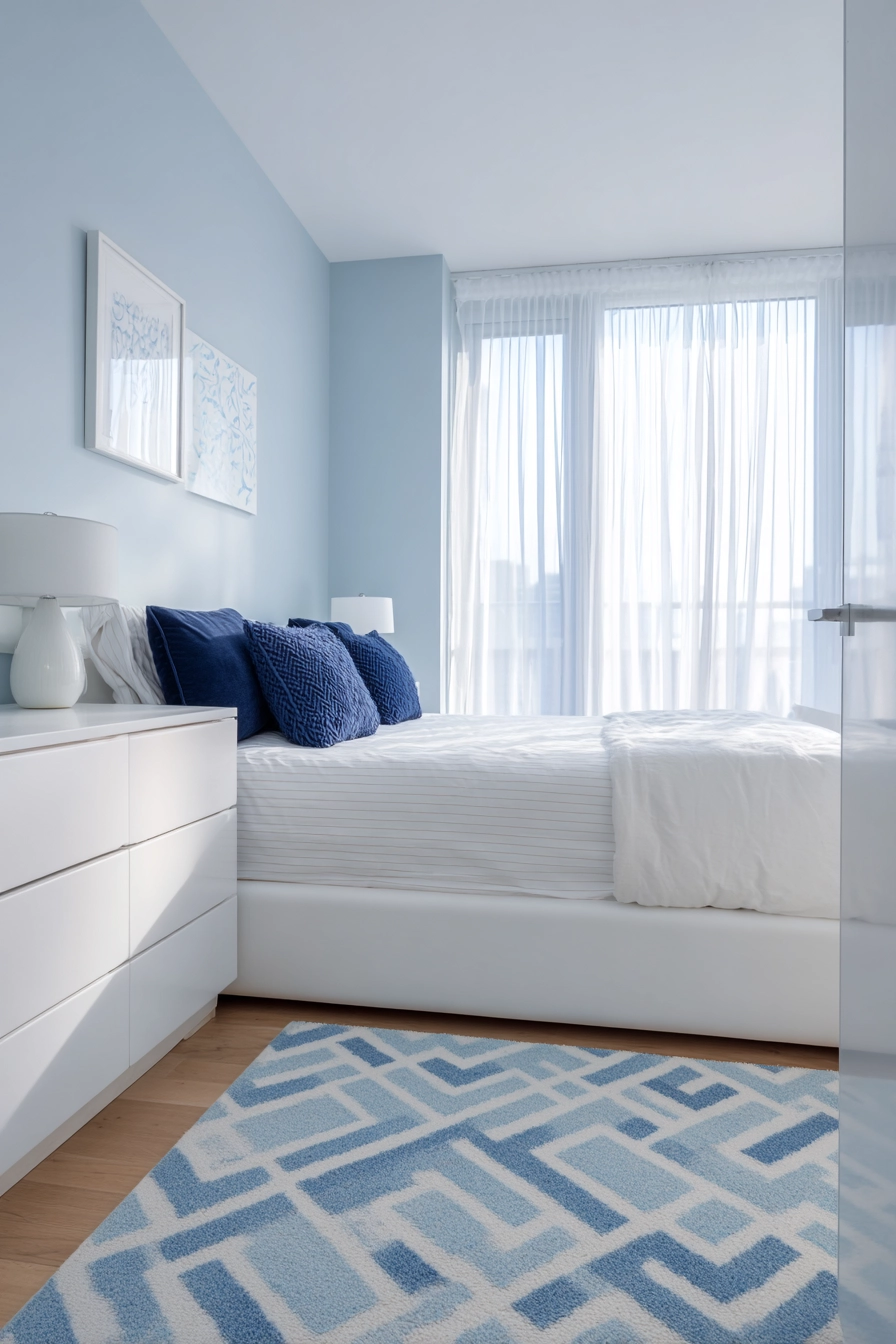 white and blue bedroom 6