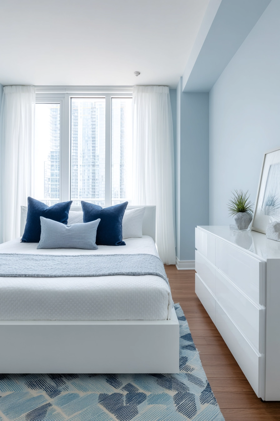 white and blue bedroom 7