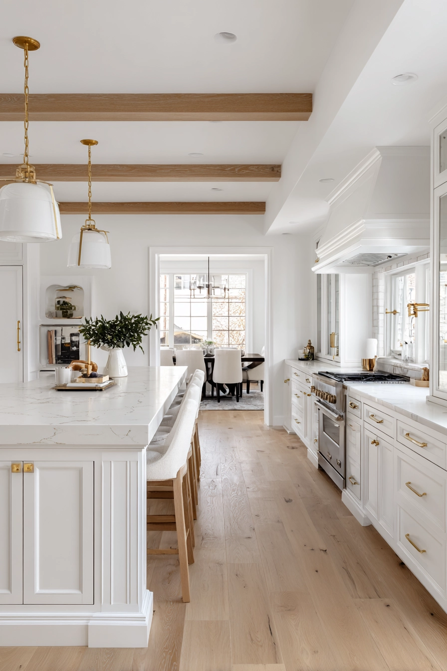 white oak and white kitchen 13