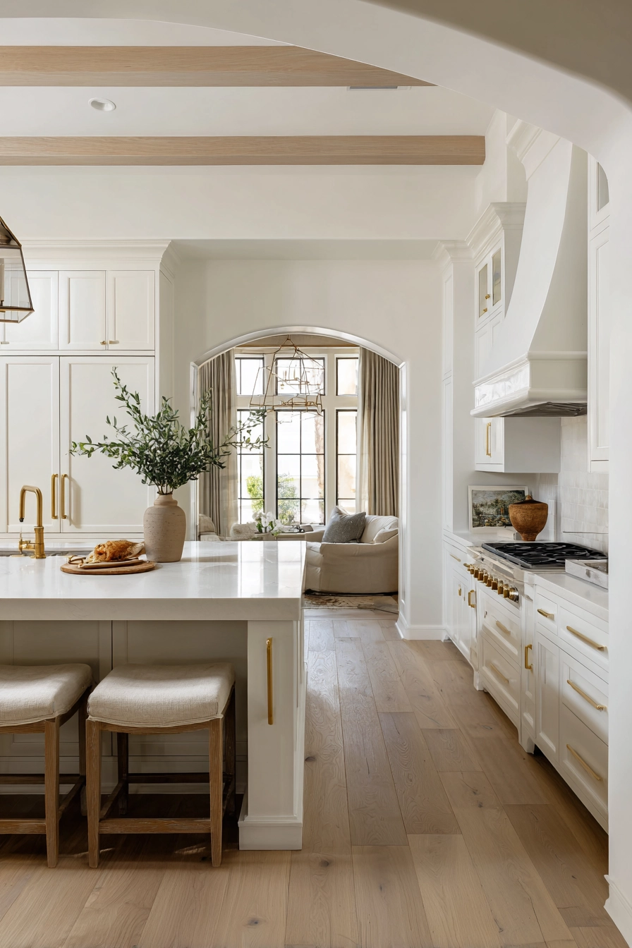 white oak and white kitchen 14