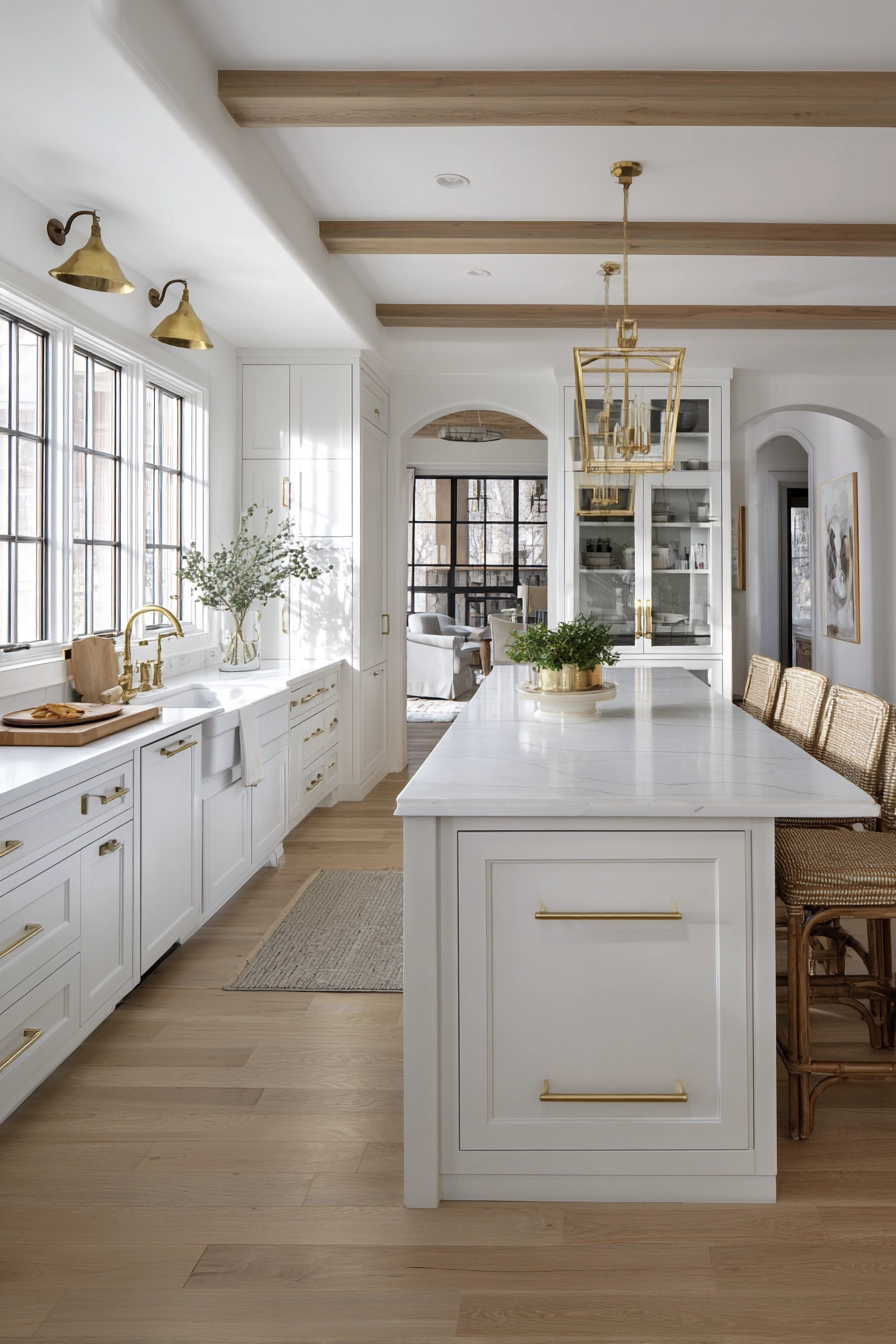 white oak and white kitchen 16