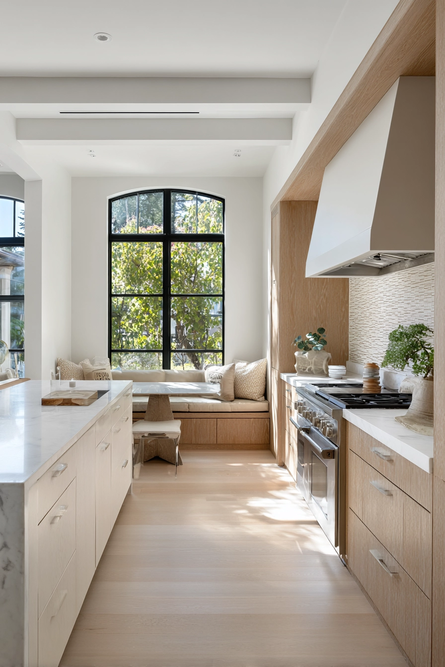 white oak and white kitchen 19