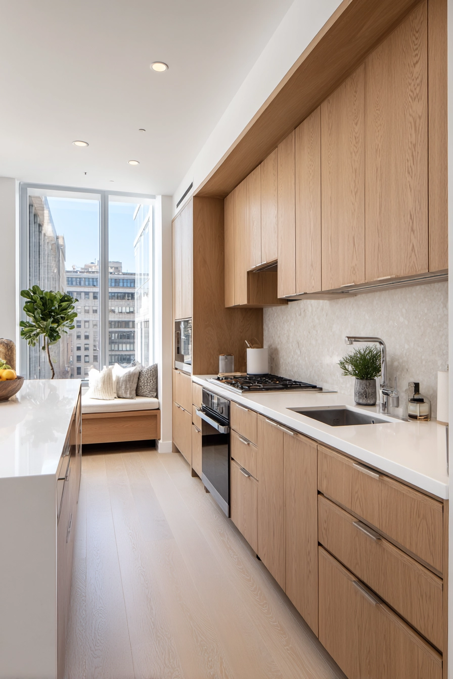 white oak and white kitchen 20