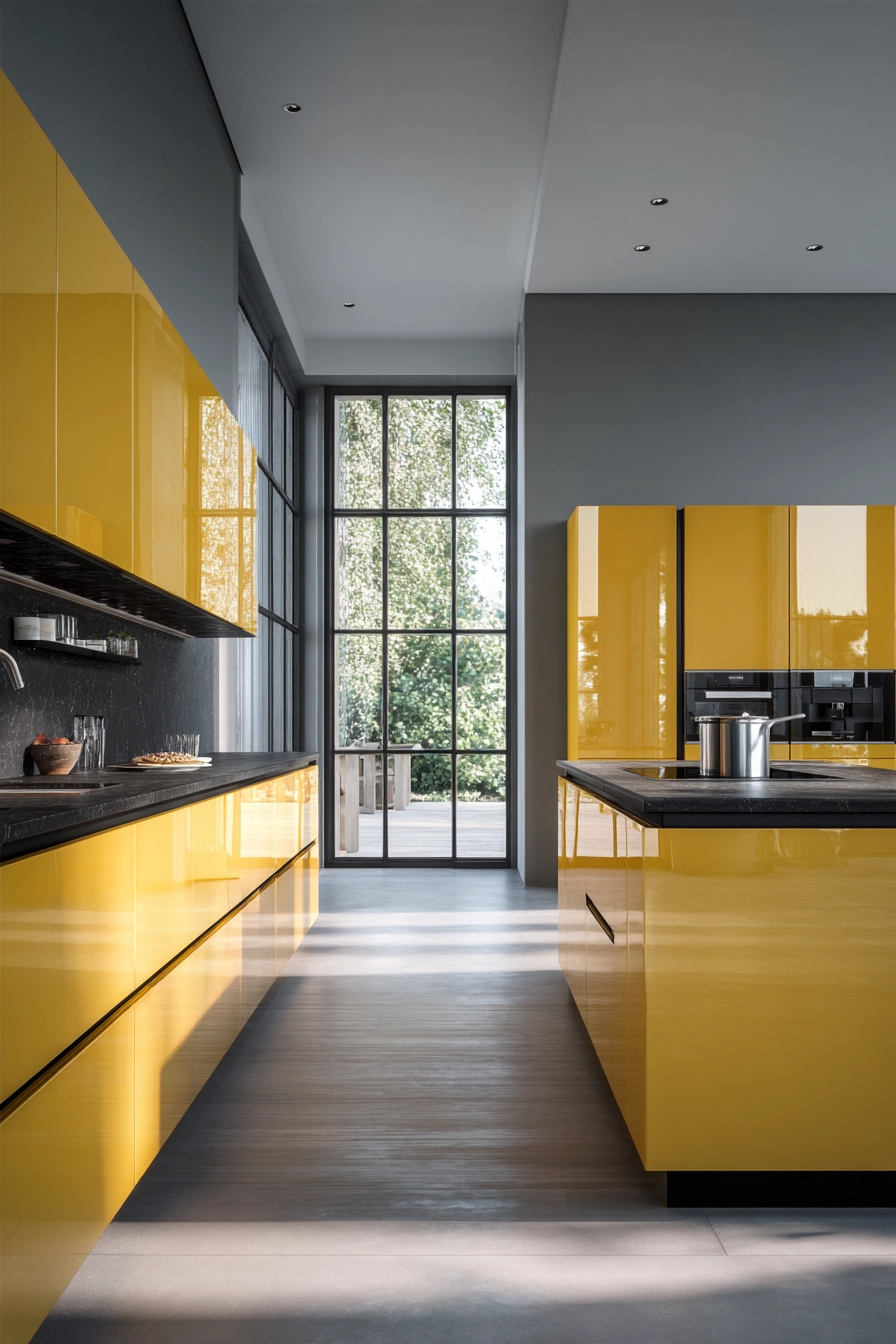 yellow kitchen cabinets 20